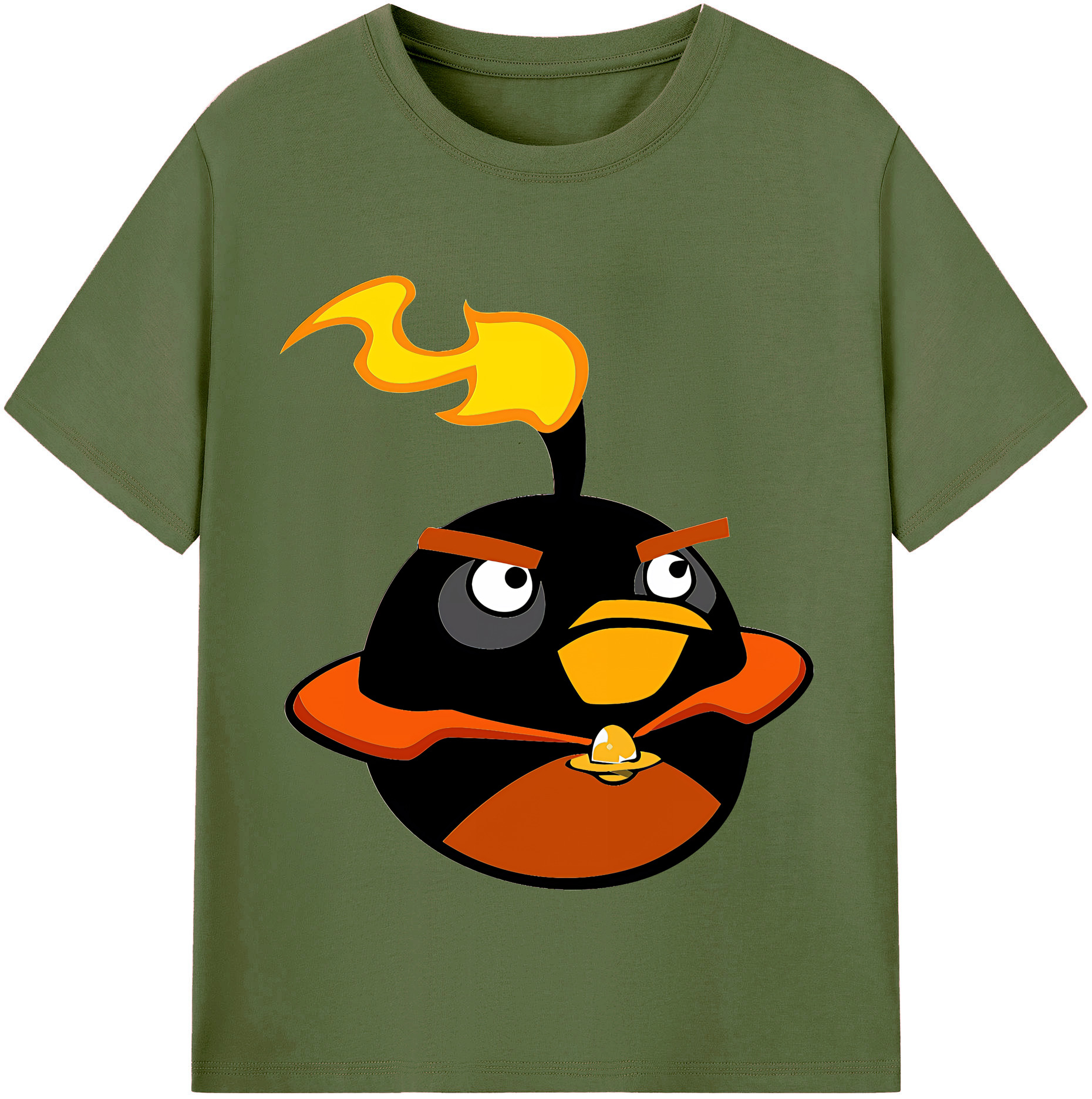 （画像用） Angry Birds アングリーバード 綿100％半袖Tシャツ（フロントプリント）